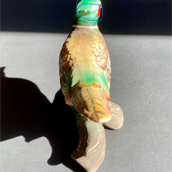 Vintage Set of Two Bisque Porcelain Pheasant Bird Figurines - Picture 2 of 12